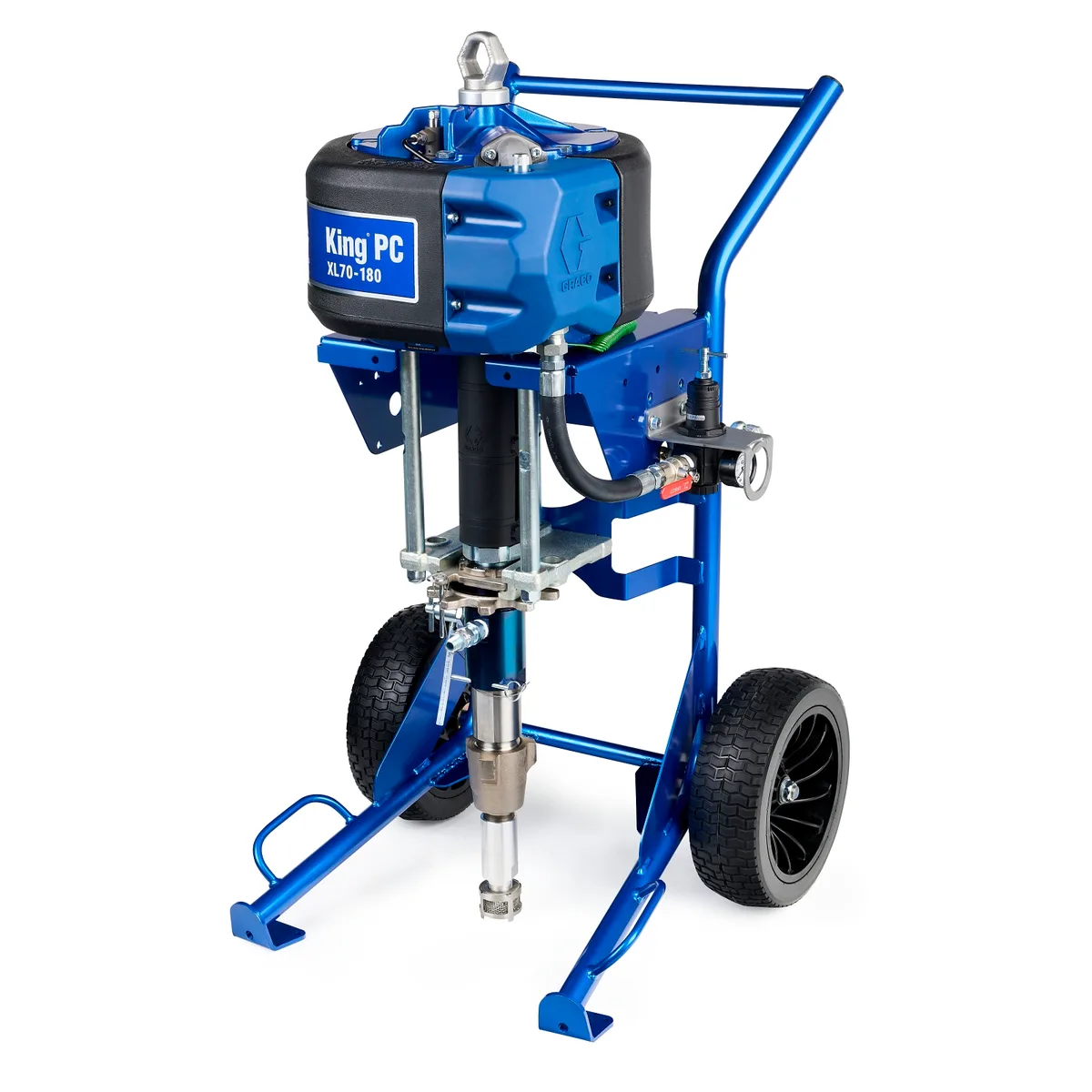 King PC 70:1 Sprayer, Heavy Duty Cart, Big 250 Heavy Fluid Package - Graco K70PH4