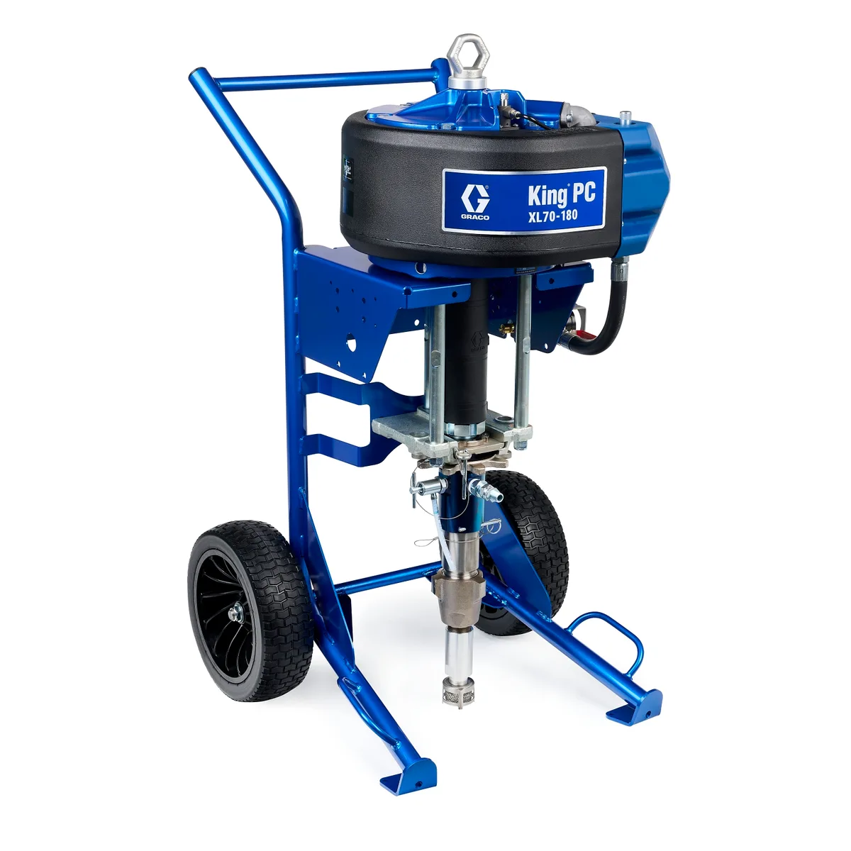 King PC 70:1 Sprayer, Heavy Duty Cart, Big 250 Heavy Fluid Package - Graco K70PH4