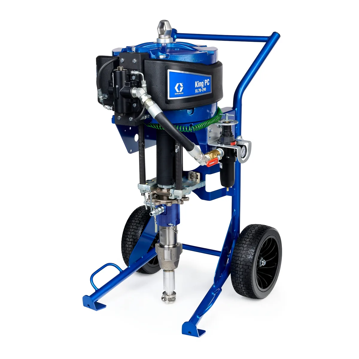 King PC 71:1 Sprayer, Heavy Duty Cart, Big 250 Heavy Fluid Package - Graco K71PH4