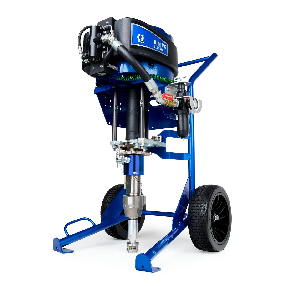 King PC 71:1 Sprayer, Heavy Duty Cart, Big 250 Heavy Fluid Package - Graco K71PH4