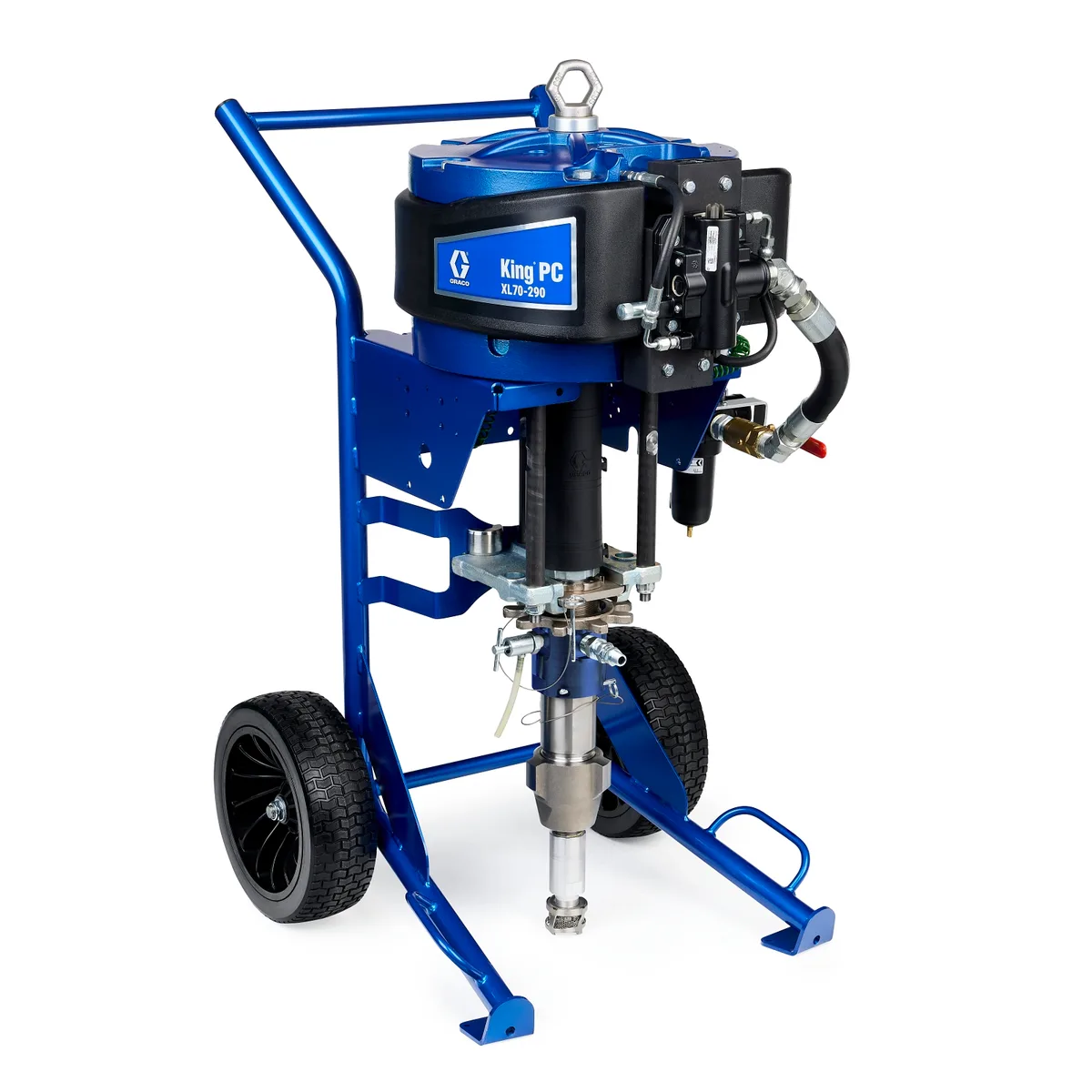 King PC 71:1 Sprayer, Heavy Duty Cart, Big 250 Heavy Fluid Package - Graco K71PH4