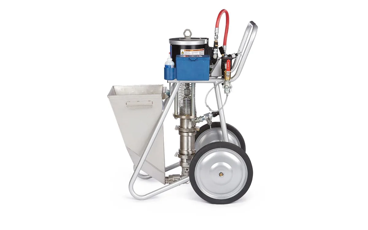 ToughTek M680a Bare Piston Pump System, Stainless Steel Hopper - Graco 24T836