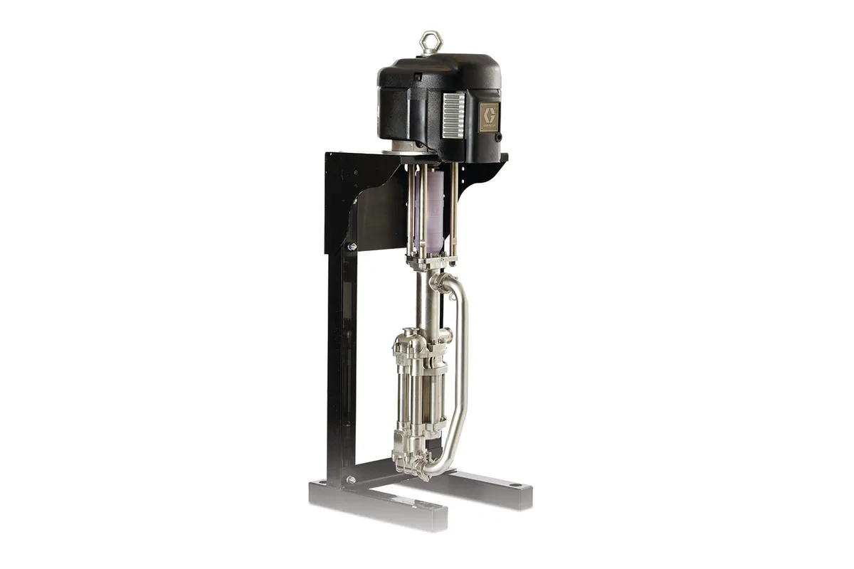 High-Flo 4-Ball Pump, CS, 4:1, Low Noise Exhaust, Open Wet Cup Lower, NPT Fittings, Ultralife Rod/Cylinder - Graco JC40L9