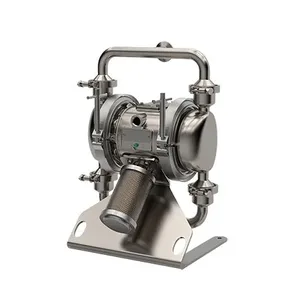 SaniForce 1040, 1" PH SST Pneumatic Diaphragm Pump, SS Center, SS Seats, PT Balls, PO Diaphragms - Graco SP1B.0034