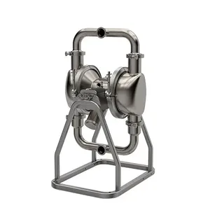 SaniForce 2150, 2" PH SST Pneumatic Diaphragm Pump, SS Center, SS Seats, PT Balls, PO Diaphragms - Graco SP2B.0118