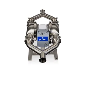 QUANTM h120, 3"Tri-clamp, HS SST Electric Diaphragm Pump, 380-480 V, FEP AL Center, FL Check, PS Diaphragm - Graco HE120-1516