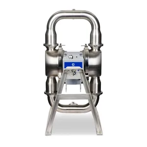 QUANTM h120, 3"Tri-clamp, HS SST Electric Diaphragm Pump, 380-480 V, FEP AL Center, FL Check, BN Diaphragm - Graco HE120-1503