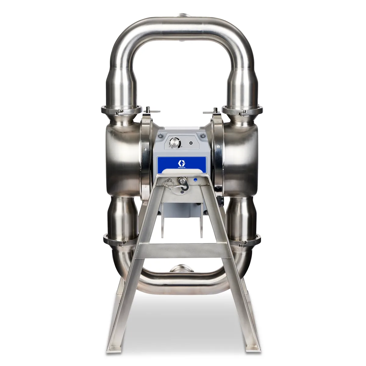 QUANTM h120, 2"Tri-clamp, 3A SST Electric Diaphragm Pump, 380-480 V, FEP AL Center, SS Seat, PT Ball, PO Diaphragm - Graco HE120-1301