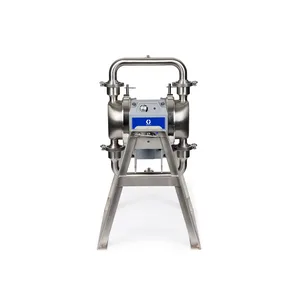 QUANTM h80, 1.5"Tri-clamp, HS SST Electric Diaphragm Pump, 380-480 VAC 3Ph, FEP AL Center, SS Seat, EP Ball, EO Diaphragm - Graco HE80-1215