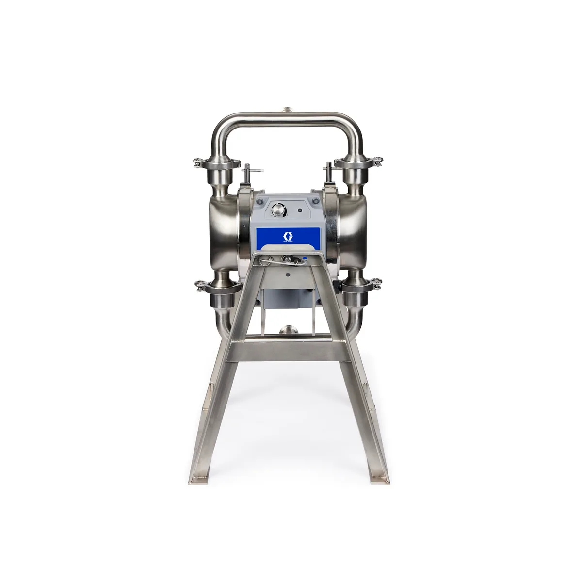 QUANTM h80, 1.5"Tri-clamp, HS SST Electric Diaphragm Pump, 380-480 VAC 3Ph, FEP AL Center, SS Seat, EP Ball, EO Diaphragm - Graco HE80-1215