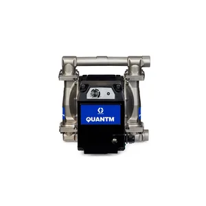 QUANTM i30, 1"NPT, Stainless Steel Electric Diaphragm Pump, 380-480 VAC 3Ph, FEP AL Center, SA Seat, PT Ball, PS Diaphragm - Graco TE30-1253
