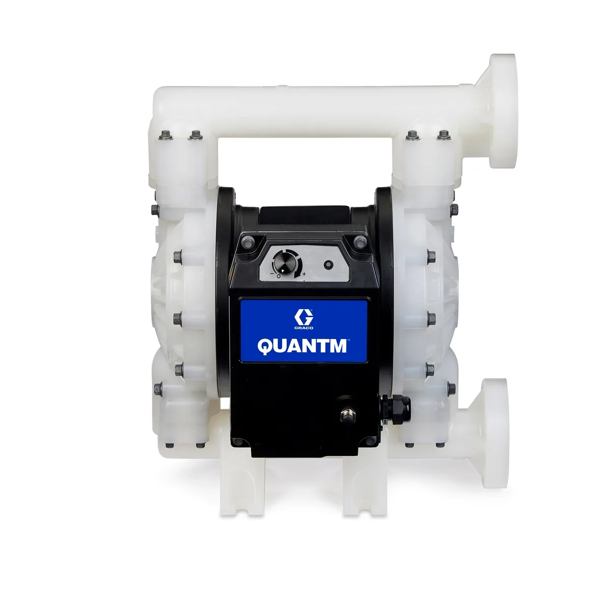 QUANTM i80, 1.5"Flange, Polypropylene Electric Diaphragm Pump, 380 - 480 VAC 3Ph, FEP AL Center, BN Seat, BN Ball, BN Diaphragm - Graco TE80-1300