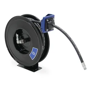 SDX 10, Air/Water/Antifreeze/WWS, 1/2 in (13 mm) Inlet, 3/8 in X 35 ft (10 mm X 11 m) Hose, NPT, Overhead Mount, Black - Graco SDL23D
