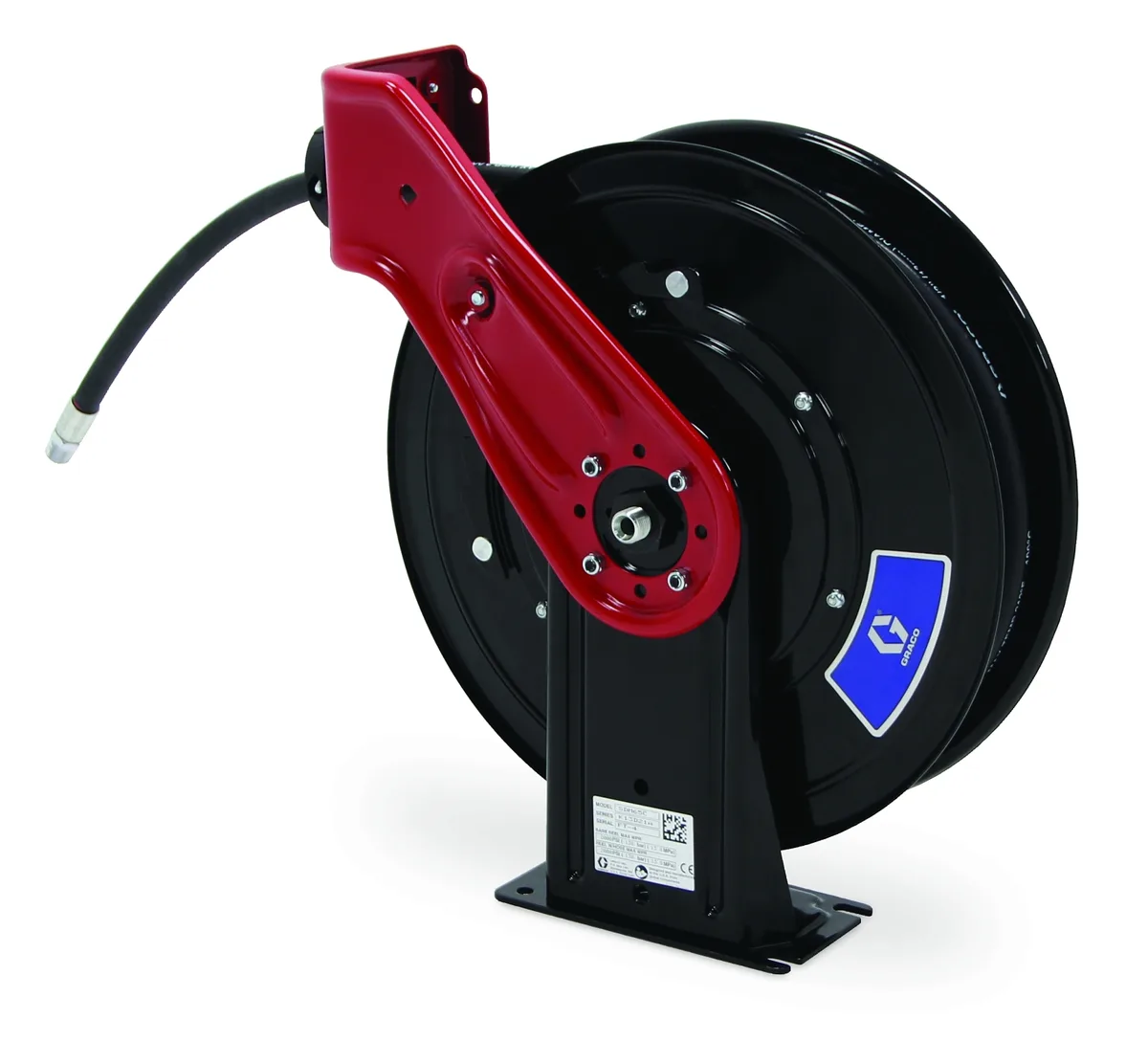 SDX 10, Air/Water/Antifreeze/WWS, 1/2 in (13 mm) Inlet, 1/2 in X 35 ft (13 mm X 11 m) Hose, NPT, Overhead Mount, Red - Graco SDL33C