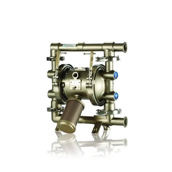 SaniForce 1040, 1" FG SST Pneumatic Diaphragm Pump, SS Center, SS Seats, CW Balls, SP Diaphragms - Graco FD7232
