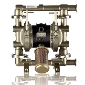 SaniForce 1590, 1.5" FG SST Pneumatic Diaphragm Pump, AL Center, SS Seats, CW Balls, SP Diaphragms - Graco FA2232