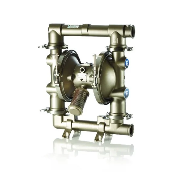 SaniForce 2150, 2" FG SST Pneumatic Diaphragm Pump, SS Center, SS Seats, PT Balls, PO Diaphragms - Graco FD3113
