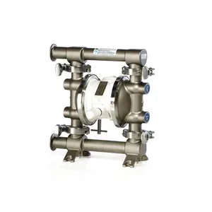 SaniForce 515, 1/2" FG SST Pneumatic Diaphragm Pump, Poly Center, SS Seats, PT Balls, PO Diaphragms - Graco FD5113