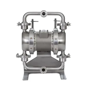 SaniForce 1040, 1" HS SST Pneumatic Diaphragm Pump, SS Center, SS Seat, PT Balls, PS Diaphragms - Graco SP1B.0008