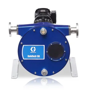 SoloTech i30 High Speed EPDM Peristaltic Hose Pump with EPDM Hose, 316 Stainless Steel Barb & AC Motor - Graco 19Z115