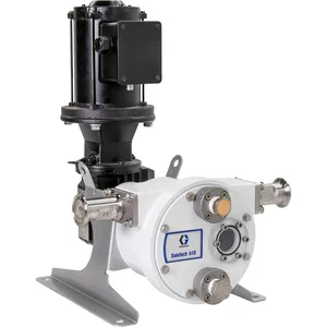 SoloTech h10 Peristaltic Pump, 1 hp BLDC motor with gear reducer, .01-.67 gpm, FDA Nitrile Hose, SST Sanitary Clamp Barb - Graco 19D101