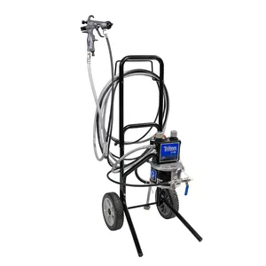 Triton SST Spray Package, Cart, 100 psi Regulator, Suction, Air & Fluid Hoses, Stellair Compliant Gun .055 in (1.4 mm) Nozzle for Metal - Graco 234916