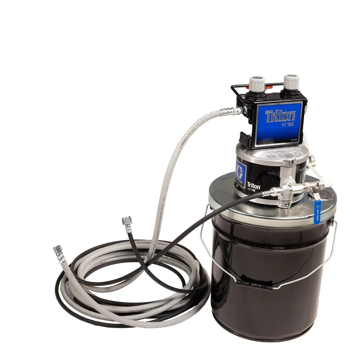 Triton Aluminum Pump Package, pail mount with suction hose. Does not include applicator. - Graco 233466