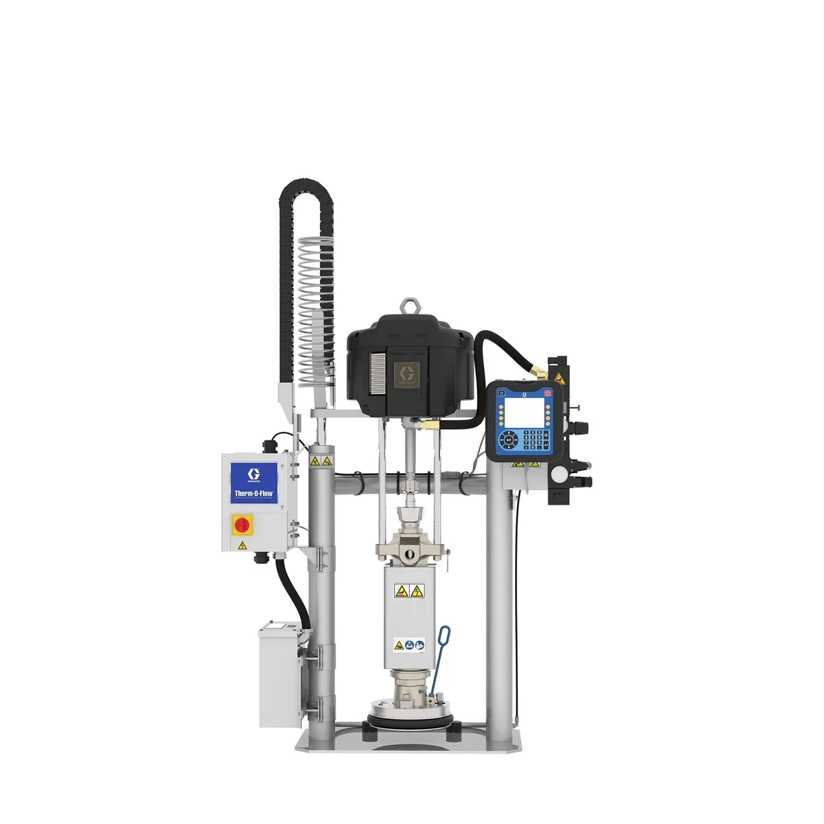 68:1 TOFw Check-Mate Severe Duty, Heated, 5 Gal (20L) D60, 5 Gal (20L) Carbon Steel/Aluminum Platen, EPDM, 240V, ADM - Graco WMC61B1