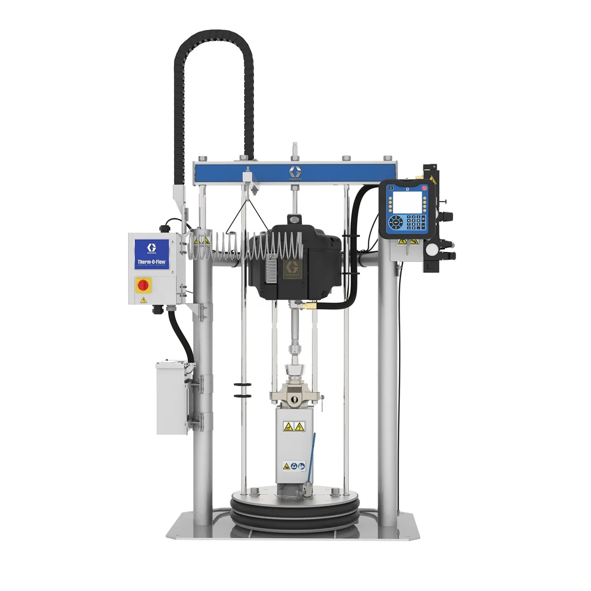 68:1 TOFw Check-Mate MaxLife, Heated, 55 Gal (200L) D200, 16 Gal (60L) Platen, Aluminum Platen, EPDM, 480V, ADM - Graco WMC82G2