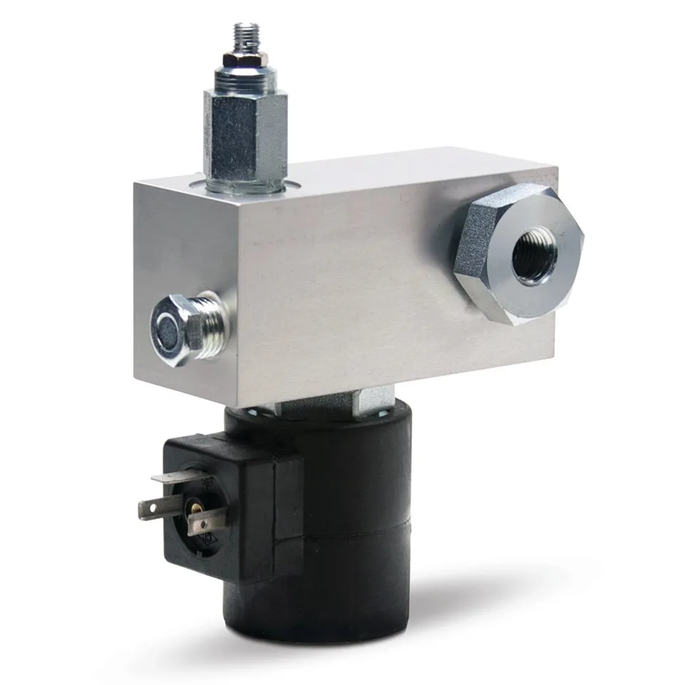 Direct-Mount Vent Valve for G3 Pumps - NPT, 115 VAC, 500-3500 psi (35-241 bar), Normally Open, RH - Graco 24M480