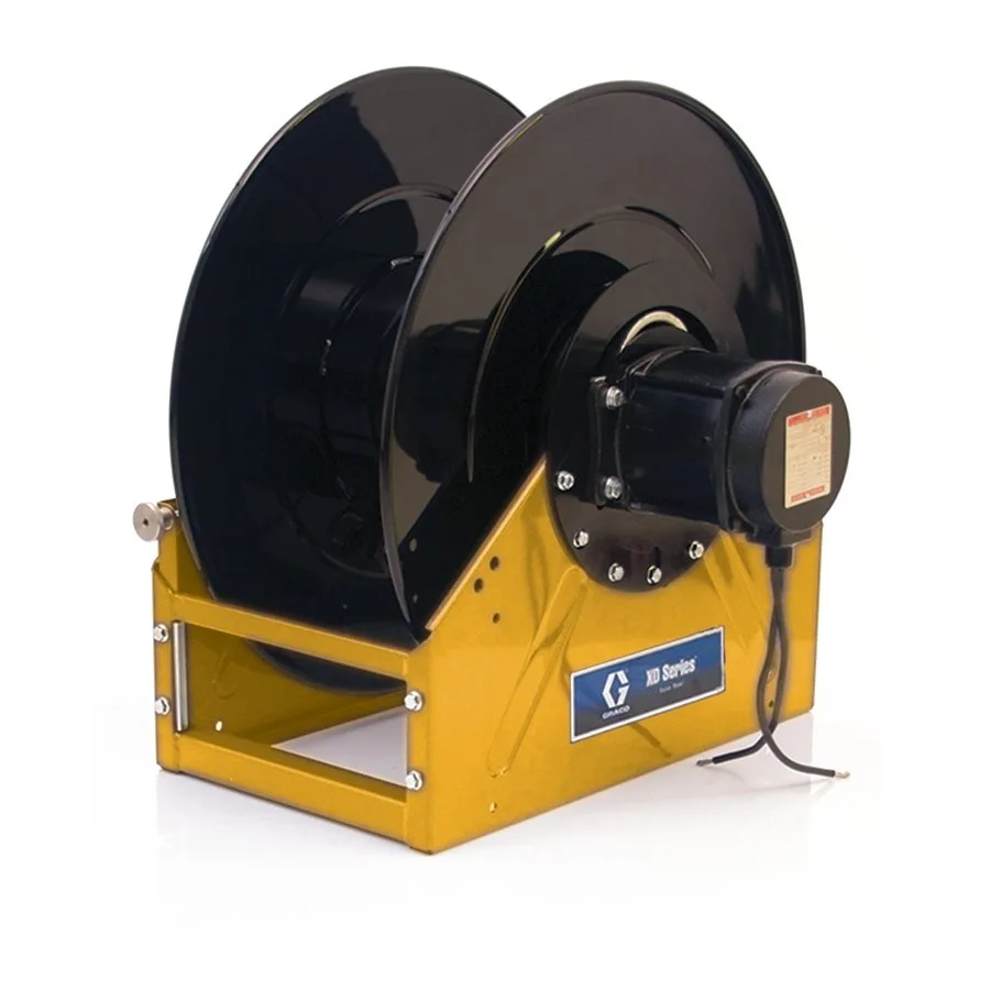 XD70, Diesel Fuel, 2 in. (51 mm) Inlet/Outlet, Bare Reel (2 in. X 33 ft. (51 mm X 10 m) Capacity), NPT, Motorless Reel, Yellow - Graco 24T120