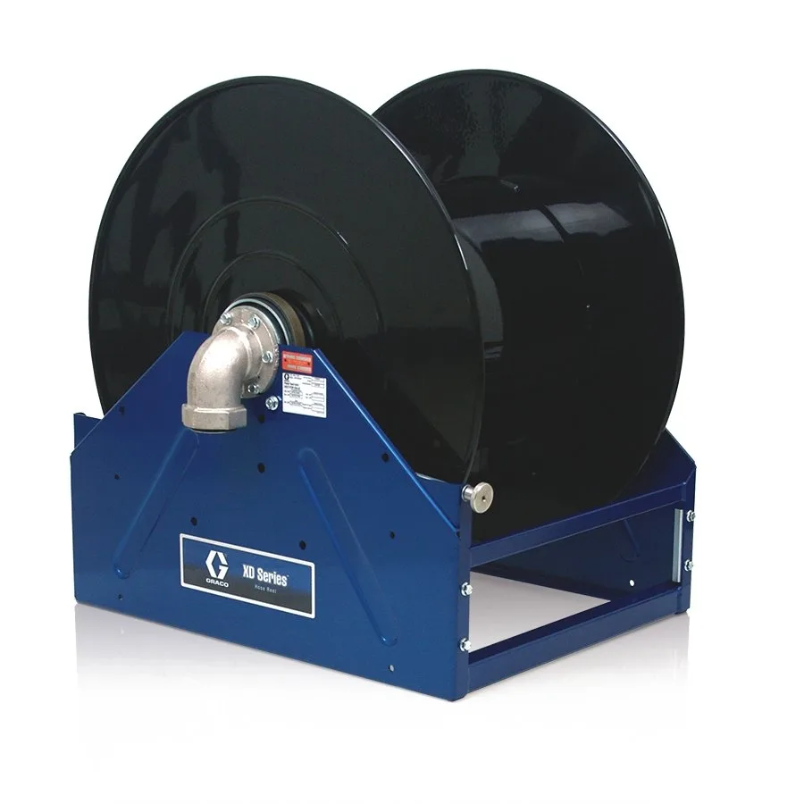 XD80, Air/Water/Diesel Fuel, 1 in. (25 mm) Inlet/Outlet, Bare Reel (1 in. X 150 ft. (25 mm X 46 m) Capacity), NPT, Motorless Reel, Yellow - Graco 24T123