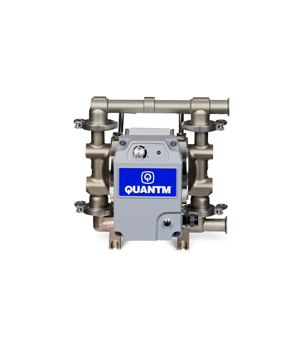 QUANTM h30, 1" FG SST Electric Diaphragm Pump, 200-240 V, FEP AL Center, SS Seat, PT Ball, PO Diaphragm - Graco HE30-0063