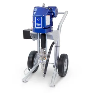 King E50 Hazardous Location Heavy Fluids Heavy Duty Cart Hopper No Filter Gun Hose Whip Tip - Graco 273264