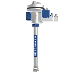Switch 3D Gun for Two Independent Materials, No Sensors, Aluminum, 0/45/75 Nozzle Angles - Graco 17V562